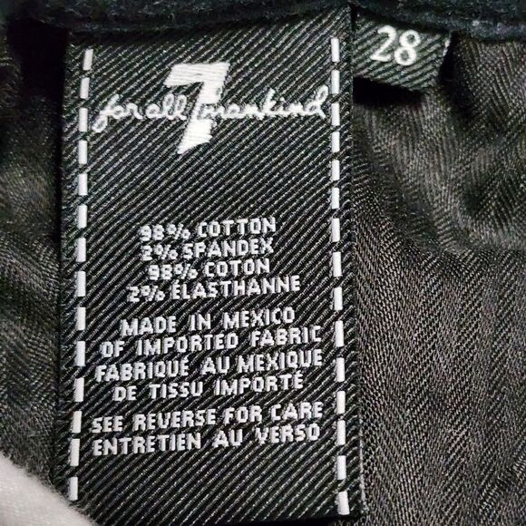 7 for all mankind Navy Blue Floral spring Print Ankle Skinny Jean - Picture 10 of 16